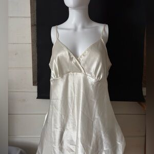 Silky Ivory Slip Dress Camisole - Women's Intimates
